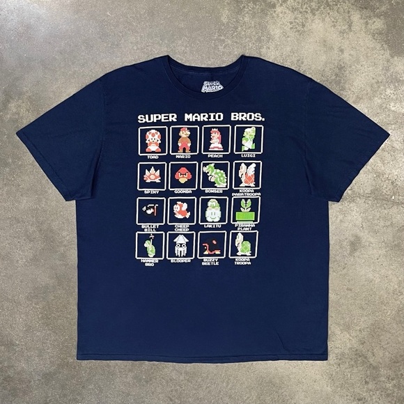 Nintendo NES Super Mario Bros Character Graphic Tee T-Shirt - Picture 1 of 7